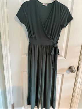 Petite Assembly Tie Waist Jumpsuit with Pockets